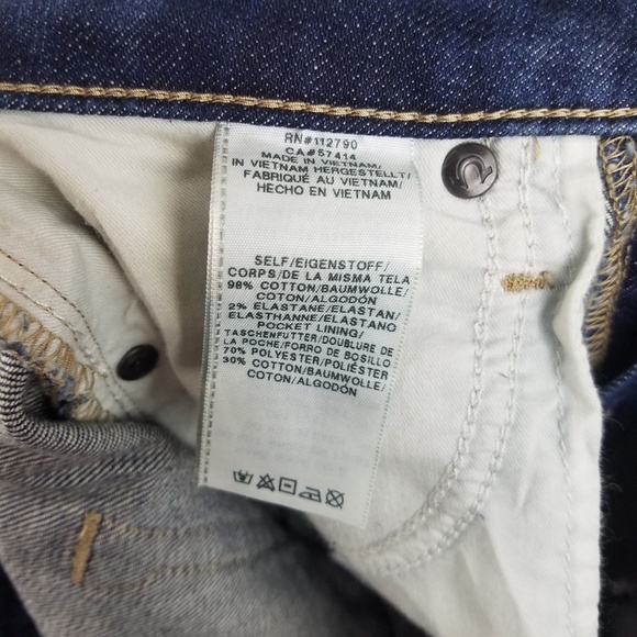 True Religion Jeans Womens 26 Billie Distressed Chain Detail Straight Denim NWT - Picture 8 of 8